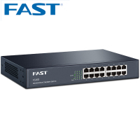 FAST迅捷 FS16D 16口百兆非网管交换机桌面式 网线分支器集线器