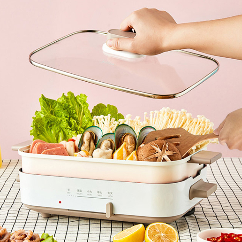 美的(Midea)多功能电火锅煎烤锅 网红多用途料理锅电煎锅 MC-DY3020Power101