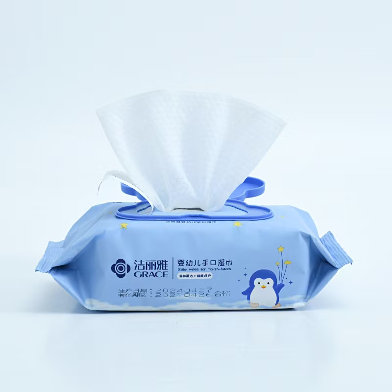 洁丽雅grace超柔亲肤婴儿级纯棉湿巾大包装无香精无酒精温和亲肤