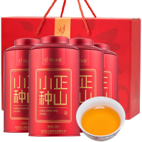 忆江南茶叶正山小种茶叶熟茶红茶茶叶正山小种礼盒罐装125g*4罐