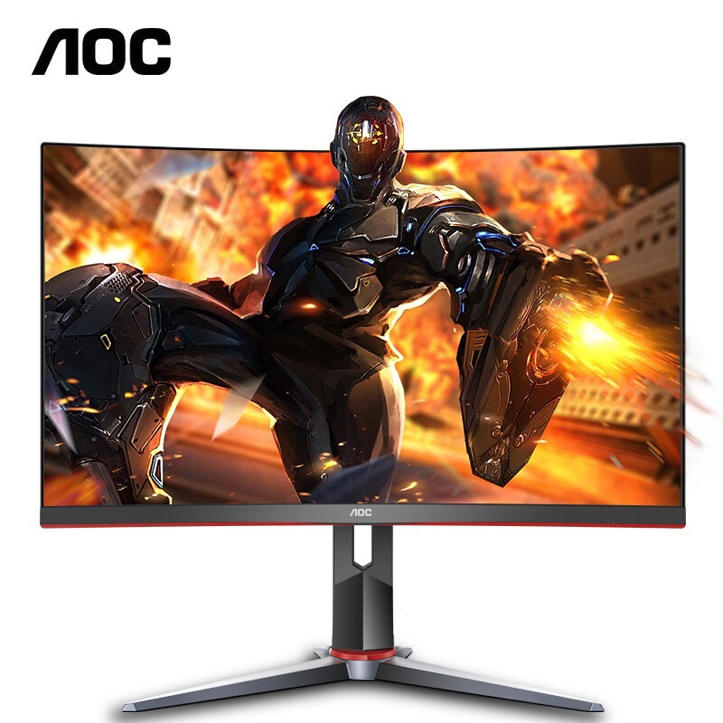 冠捷(AOC)显示器27寸 240Hz 1500R 0.5MS 旋转升降 HDR 电竞曲面C27G2Z