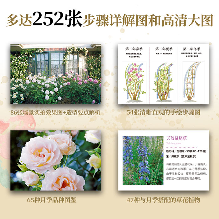 [醉染正版]正版 月季新手百科 后藤绿 著 玫瑰月季种植修剪造型 日本玫瑰女王 新手养花 种花大全 园艺 植物新手入门高清大图