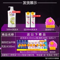 清扬洗发水露乳500ml控油平衡去屑止痒男女通用洗头发膏正品