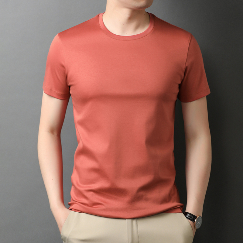 恒源祥易穿搭丝光棉男士短袖t恤衫夏装新款全棉中青年纯棉男装圆领