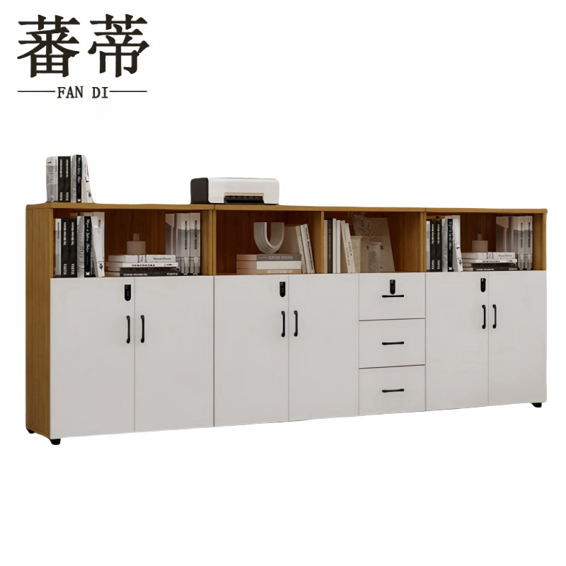 蕃蒂书柜六门三抽台