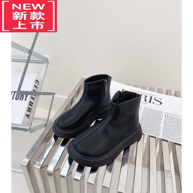 可莉允儿童马丁靴2022新款秋冬儿童靴子女童短靴加绒棉鞋宝宝雪地靴图片