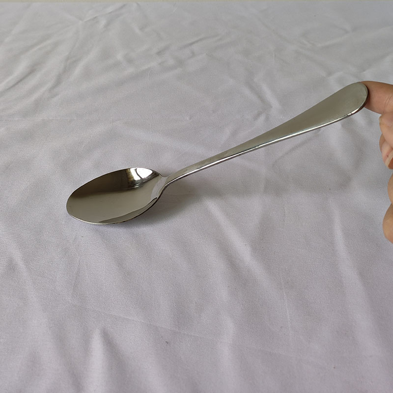 顺心优 不锈钢餐具尖勺调羹 204*45mm/个高清大图