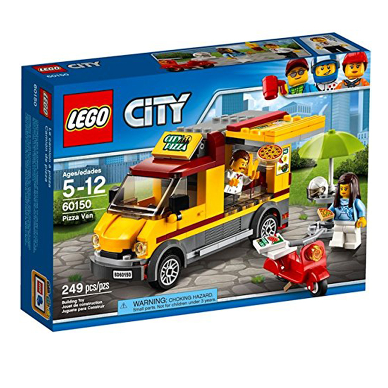 LEGO 乐高 城市系列 比萨外卖面包车 60150 249颗粒 塑料积木玩具 5-12岁 200块以上