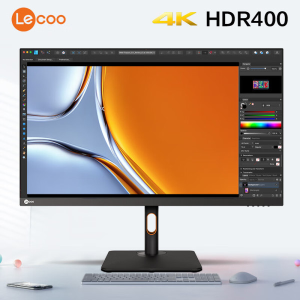 联想(Lenovo) M2721PL 27英寸4K显示器超高清IPS三微边广色域HDR400 Type-C65W 一线通 TUV认证 旋转升降电脑屏 内置音响 图片 1