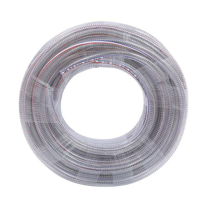 PVC带钢丝软管(40米一卷,4.5MM壁厚,内径75MM)