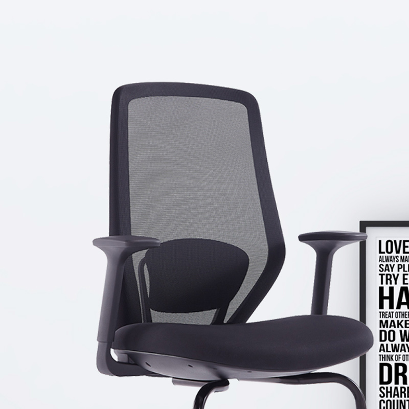 臻远ZY-7824 弓形椅办公椅人体工学椅电脑椅高清大图