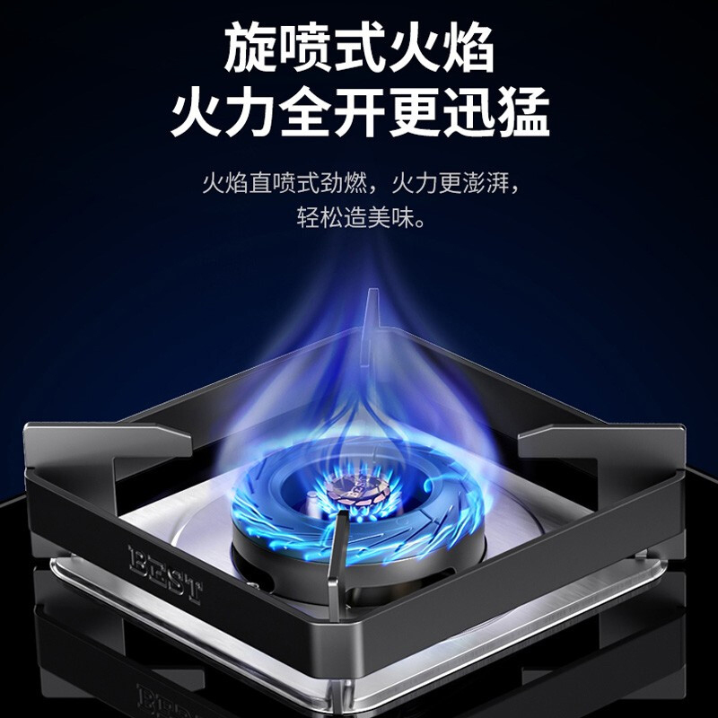 华帝百得QE55煤气灶双灶家用燃气灶台灶具大火力定时猛火炉 液化气