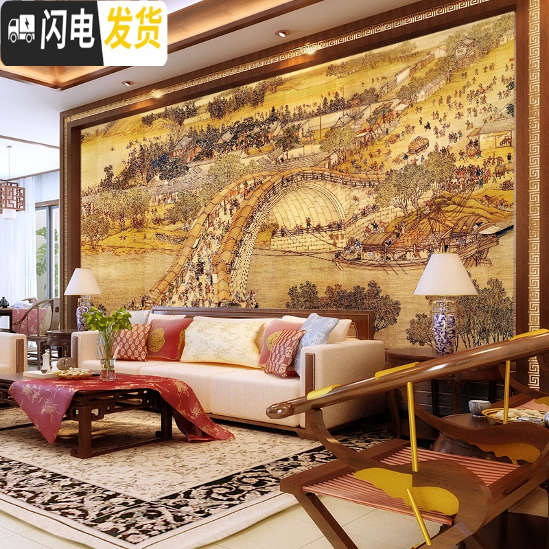 三维工匠钻石画2019年新款客厅满钻清明上河图水晶十字绣大 满钻-清明上河图[300*101CM]多加30钻、送2套工高清大图