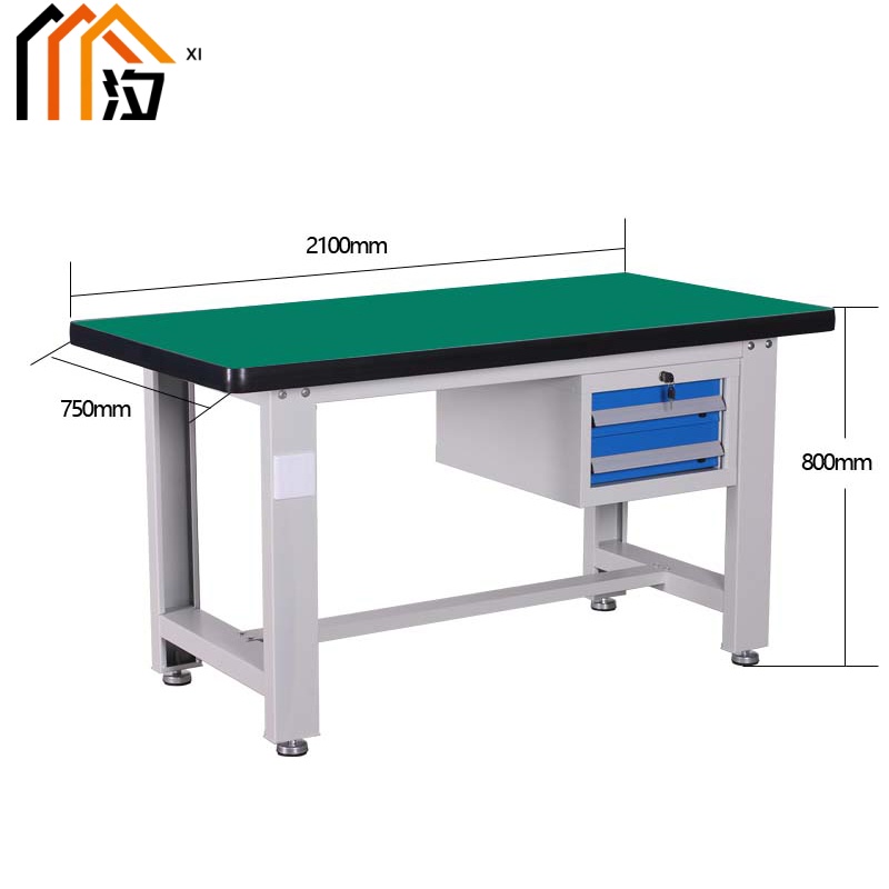 汐重型钳工操作台 工具桌210cm张