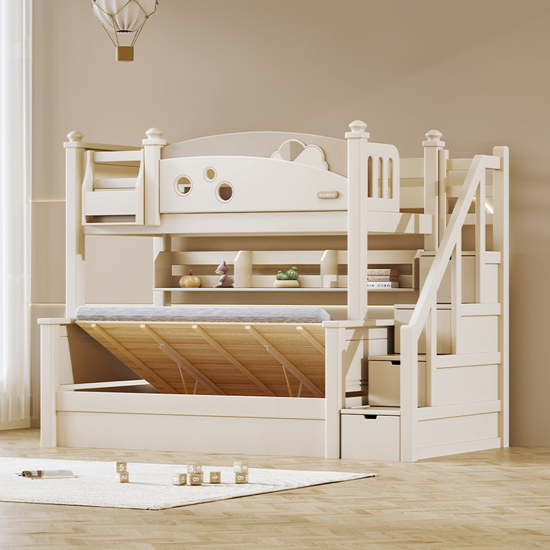 木双层床实木高低床成人床大人床成年床多功能母子床上下铺木床双人床