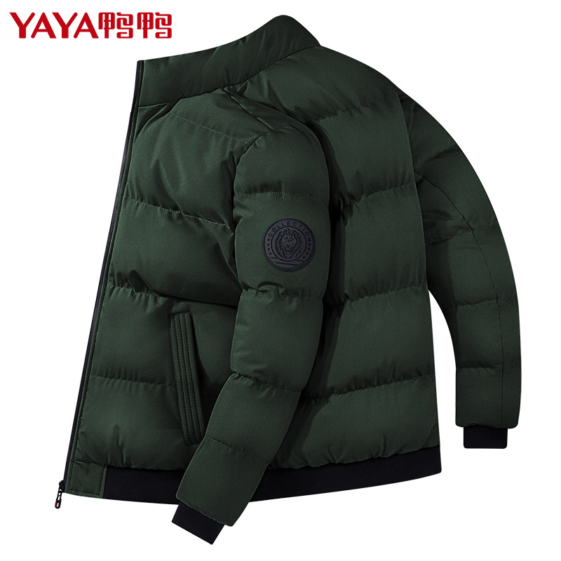 鸭鸭（yaya）秋冬季男士厚款棉服外套男短款韩版潮流帅气棉衣