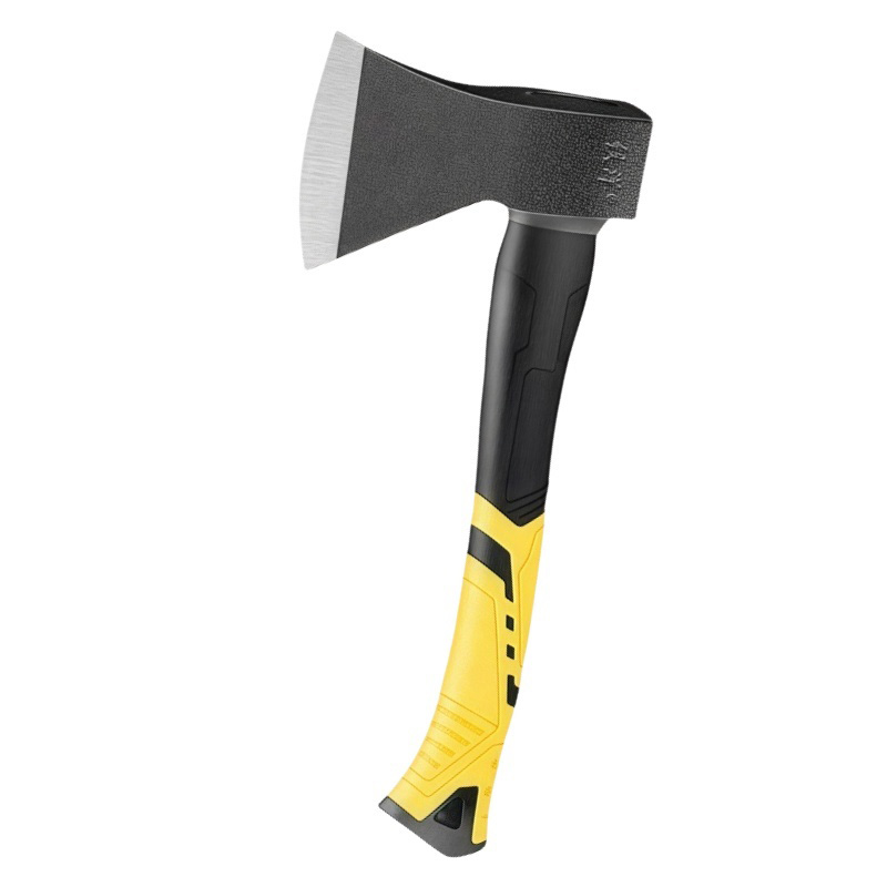 铁洋 包塑柄斧头 斧子 黄色关公柄 800g 把高清大图