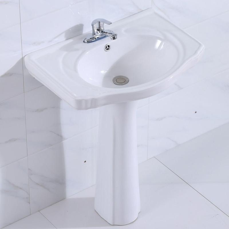 单买支柱陶瓷面盆洗脸盆洗脸池陶瓷卫生间洗脸盆落地洗手盆单盆卫生