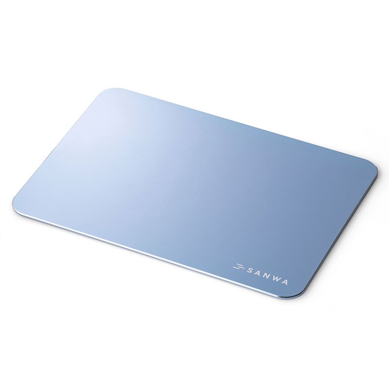 日本山业sanwa铝制pu皮革双面用鼠标垫a4尺寸鼠标垫清爽简约鼠标垫长