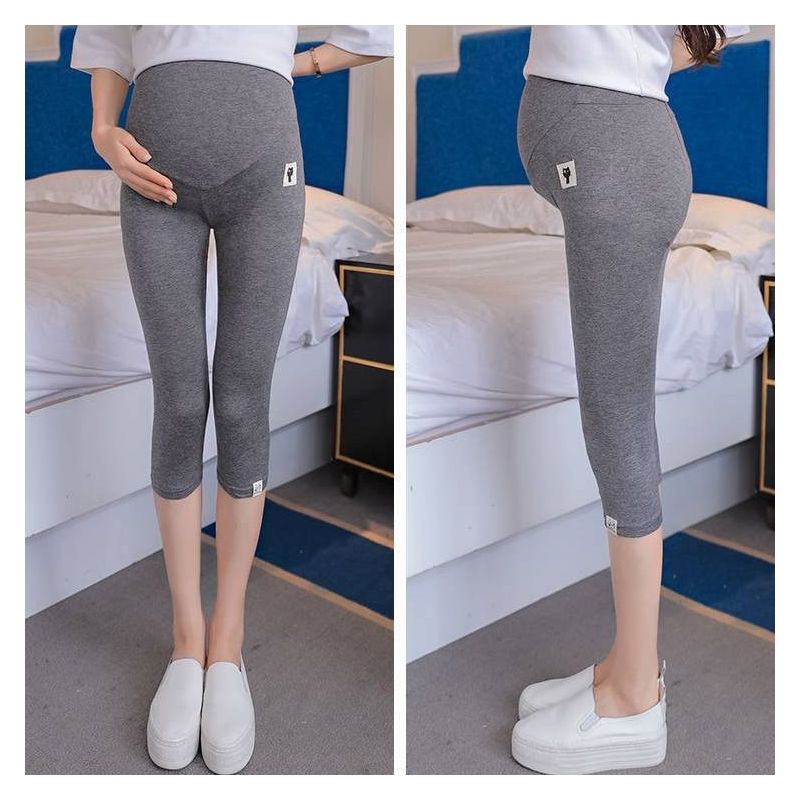 孕妇裤夏季打底裤孕妇短裤外穿孕妇裤子孕中期七分裤宽松安全裤k1