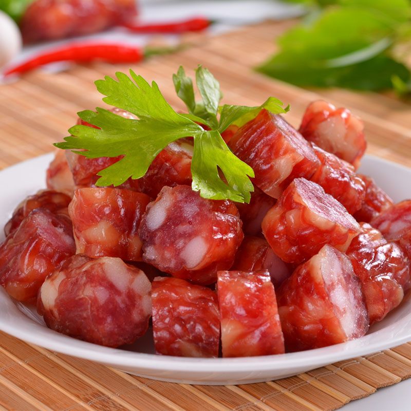 东莞小腊肠广式广东特产正宗咸甜味短肠真空小香肠1000克2斤