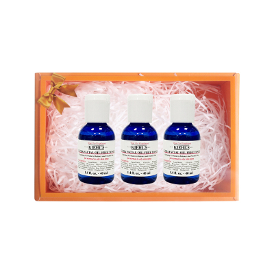 [国内专柜版·中小样]科颜氏(Kiehl's)清爽舒润爽肤水40ml*3(补水保湿 肌肤水润)