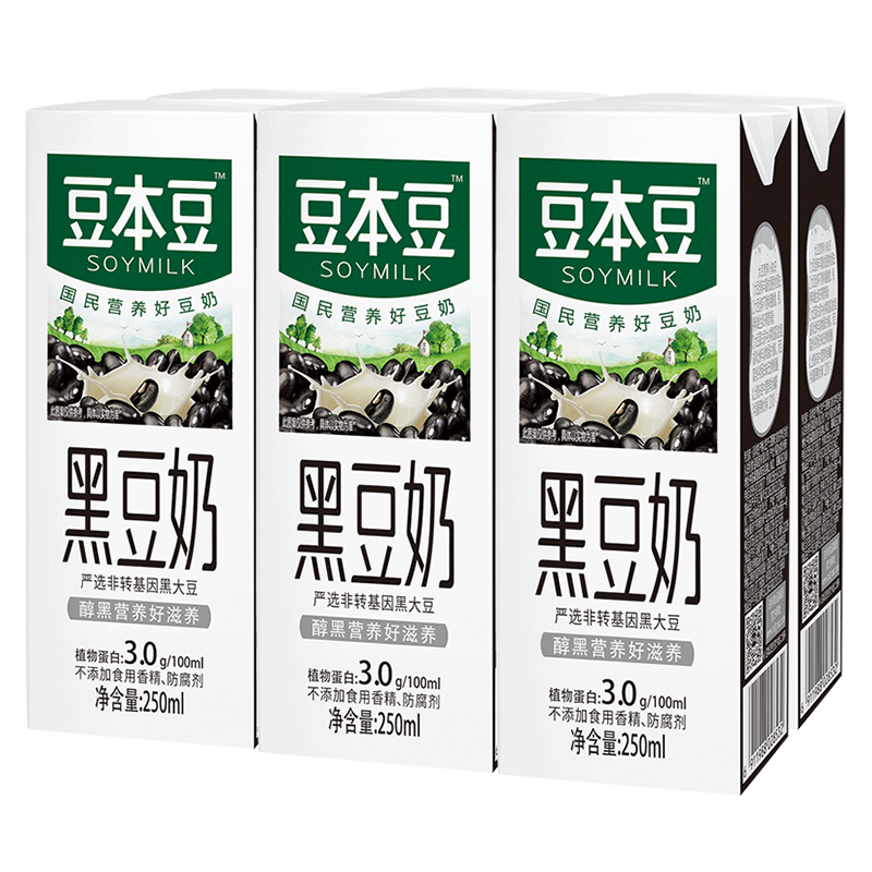 豆本豆 黑豆奶 250ml*6(新老包装随机发货)高清大图