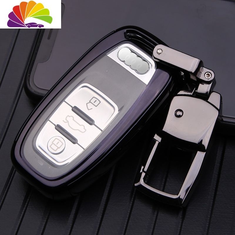 舒适主义奥迪q5钥匙套a4la6la5a7a8s5s7汽车钥匙包扣保护壳男女奥迪