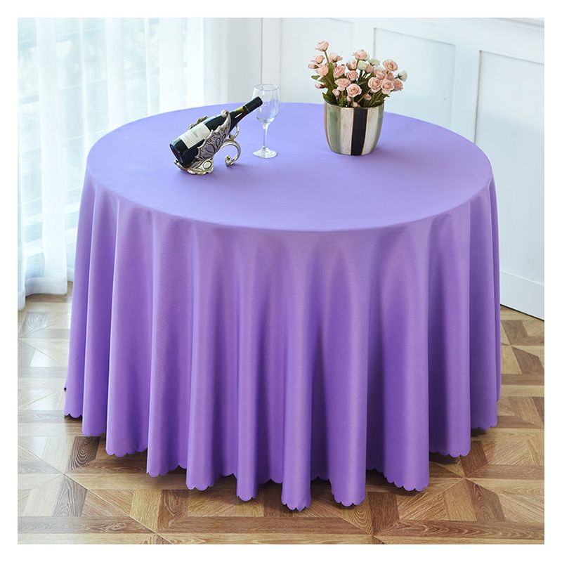 会议签到桌布布艺纯色餐桌布长方形茶几书桌布酒店圆桌布台布