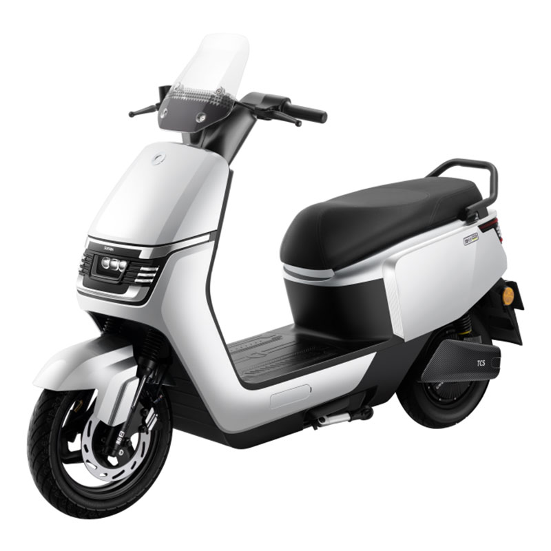 新日电动摩托车两轮 陆行M5 72V35Ah石墨烯 成人通勤电动车 1000W大功率电机 曙光白 72V35Ah石墨烯裸车不包邮（限批采）