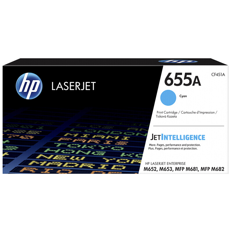 惠普(HP)CF452A 655A 黄色硒鼓(适用Enterprise M652 M653 M681 M682)高清大图
