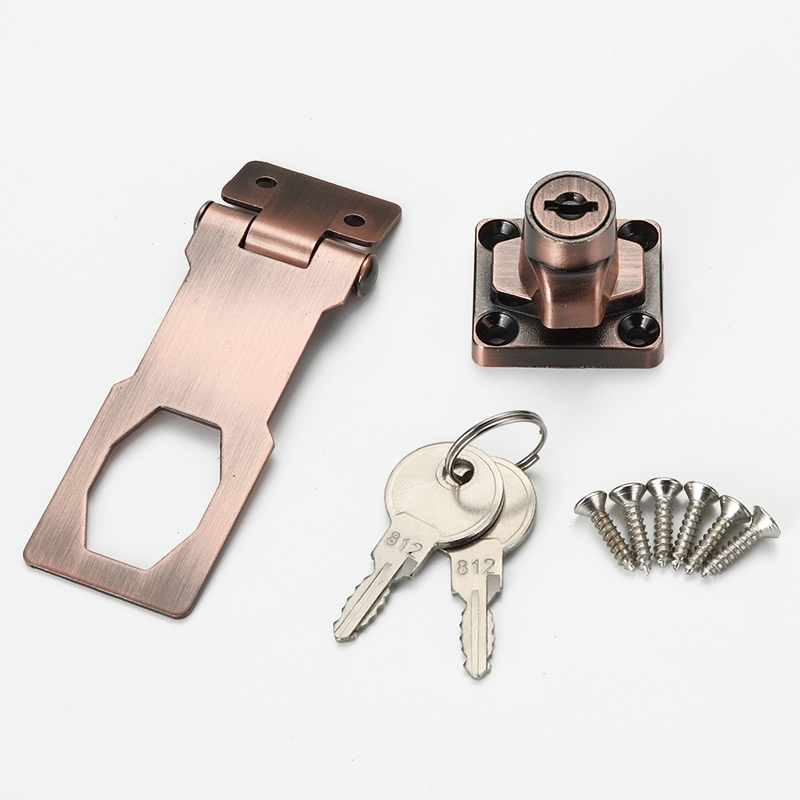 柜门锁扣搭扣办公室抽屉柜子古达锁家用床头柜门锁具平锁免开孔家具锁
