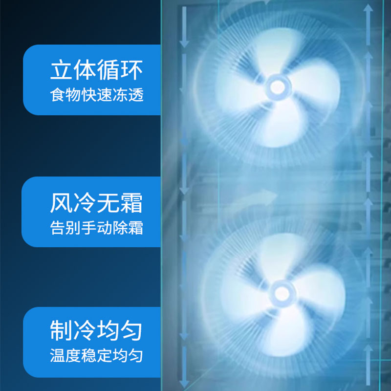 烹巅(Poondear)商用厨房用冰柜 风冷冷冻柜 PD-LD1870高清大图