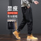 男士休闲裤潮牌秋季新款哈伦长裤2023春秋新款黑色束脚工装裤子男