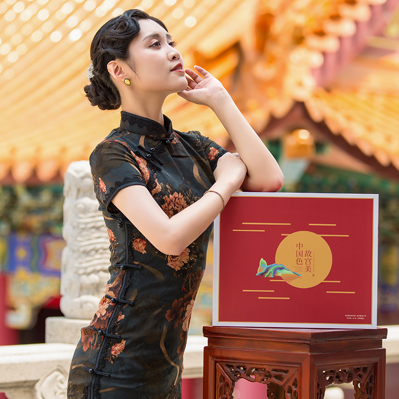 雍双堂 中国色故宫美文创盒 陈皮白茶 柑香小青柑 茶颜韵色盒高清大图