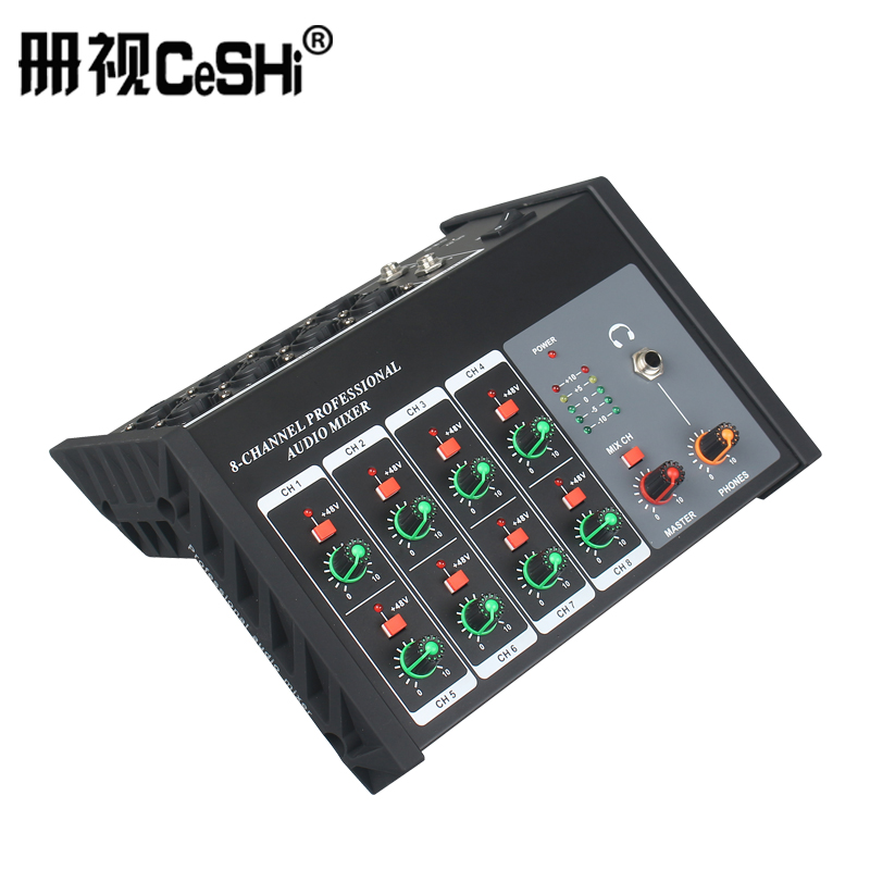 册视8路音频混音器MIX-828台高清大图