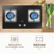 美的(Midea)JZY-Q62 一级能效4.5大火力燃气灶 台式嵌入式两用燃气炉具灶具钢化玻璃双灶台 液化气