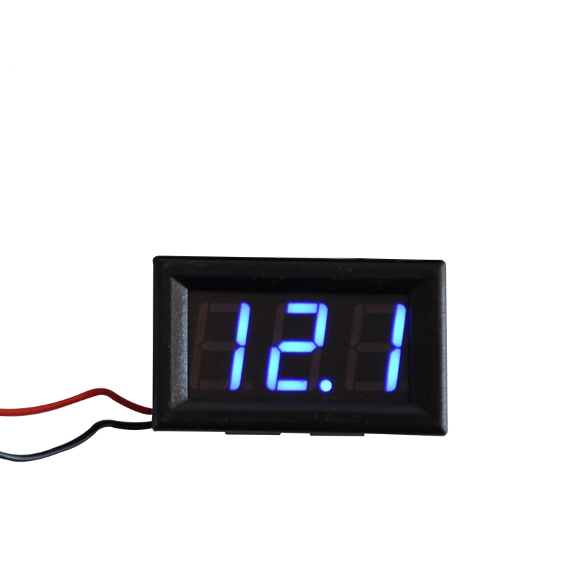 led数码管两线电压表dc5v120v直流阿斯卡利数显表数字电压表头指示
