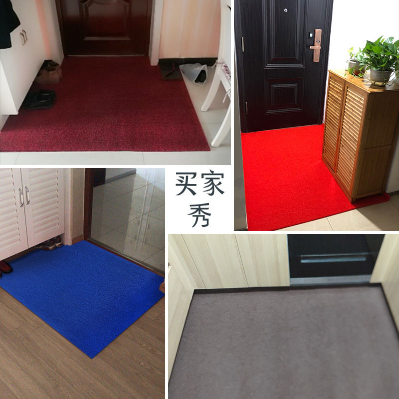 丝圈地垫家地毯垫塑料防水防滑垫子可裁剪脚垫高清大图