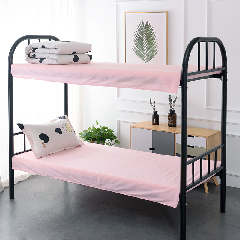 美帮汇床上三件套女风寝室全棉床单单人男学生宿舍被子套装六件套0.9高清大图