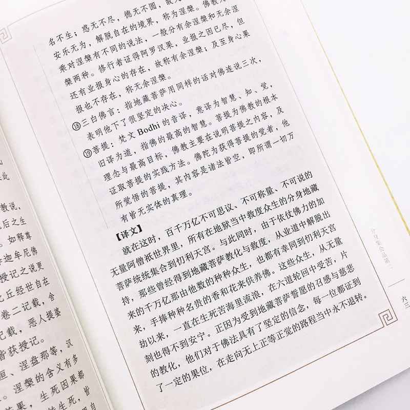 [正版]地藏经 药师经 药师琉璃光如来本愿功德经大乘佛教原文注释译文 地藏菩萨本愿功德经读诵本经书抄经本对照本 中华书高清大图