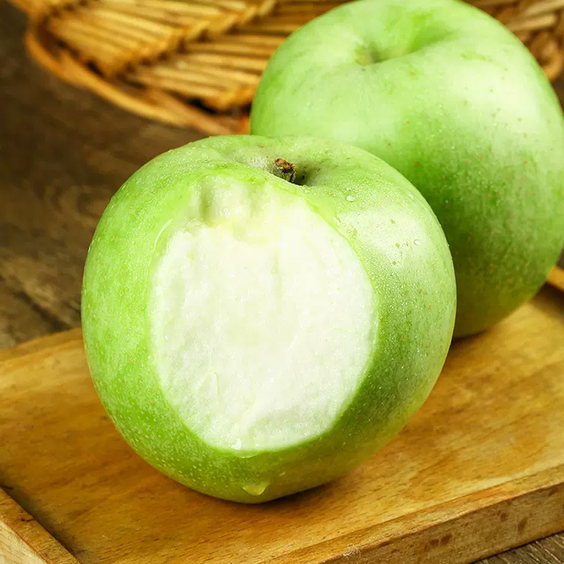 [熊猫鸟]现摘正宗王林青苹果 净重8.5斤 中果 单果75mm+ 水果新鲜当季整箱高清大图