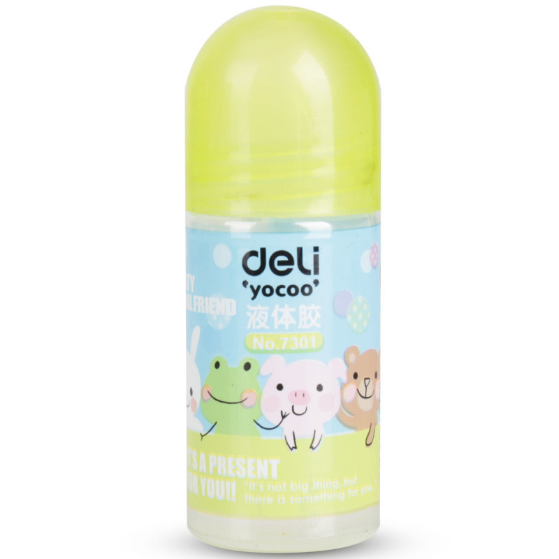 得力(deli) 7301 液体胶水 财务专用胶水 黏贴胶水 塑料头胶水 125m deli7301
