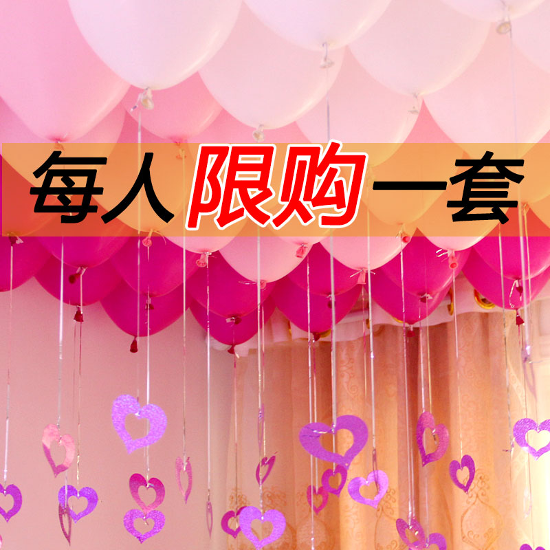 家柏饰(CORATED)结婚婚房布置婚庆装饰用品婚礼求婚珠光气球批發生日派对开业汽球高清大图