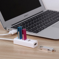 [USB接口扩展]USB3.02.0分线器一拖四笔记本电脑车载扩展多接口线长10cm BASN