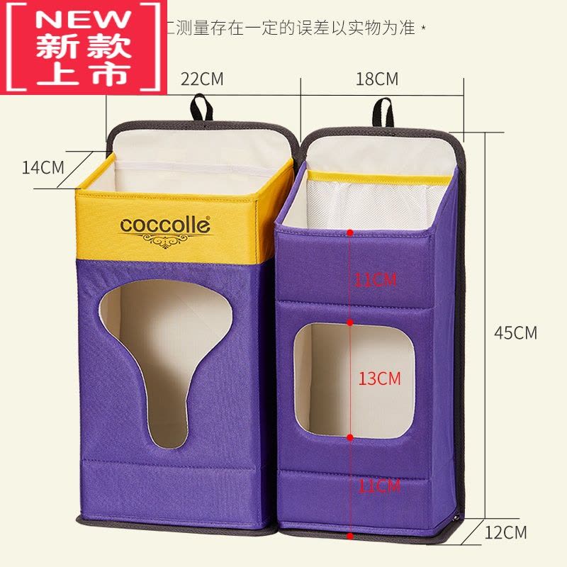 可莉允婴儿床收纳袋挂袋尿不湿收纳围栏床挂床头置物袋床边收纳盒悬挂式图片