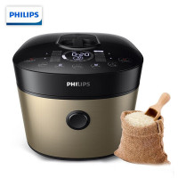 飞利浦（PHILIPS） HD2298不粘涂层内胆单胆电高压锅中途可加食材5-8人18重安全脉冲款香槟金IH电磁加热5L