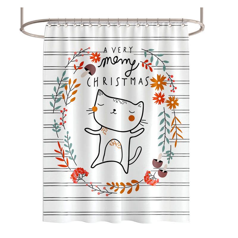 北欧风格浴帘浴室挂帘防水防霉隔断帘个性时尚洗手间干湿分离图片