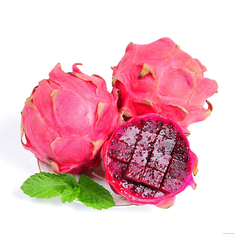 唯鲜良品 云南红心火龙果大果6个装约2.4kg,单果约350g-450g 新鲜水果