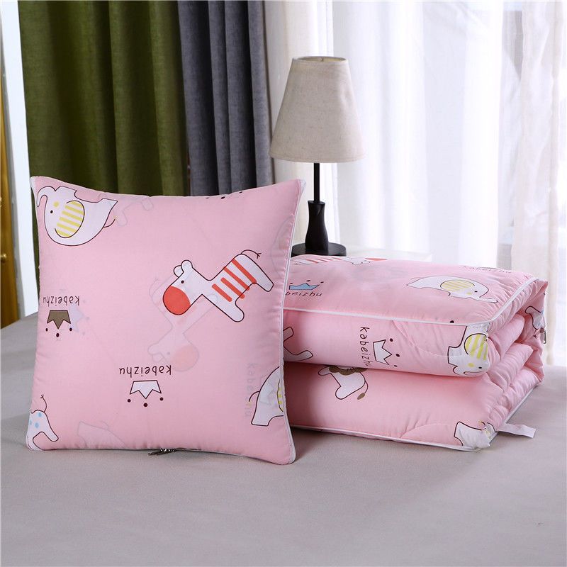 sleepybear大号抱枕被子两用靠垫被沙发办公室折叠午睡空调被腰靠枕头